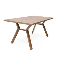 MICA - Mesas de comedor Moderna para 6 Personas en Pino Rectangular
