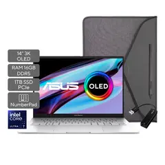 ASUS - Portátil Zenbook 14 OLED | Intel Core Ultra 7 | 16GB de RAM | 1TB SSD de almacenamiento | Windows 11 | 14 pulgadas | UX3405MA-PZ420W | Computador portátil