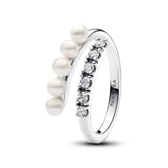 PANDORA - Anillo Perlas y Gemas Plata Esterlina