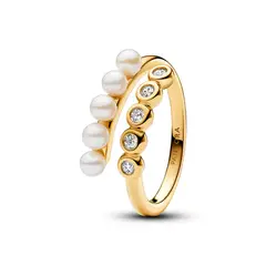 PANDORA - Anillo Perlas y Gemas Recubrimiento en Oro