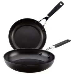 KITCHENAID - Set de Sartén Antiadherente Anodizado duro 21 - 25 cm