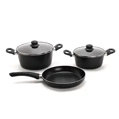ILKO - Juego De Ollas Antiadherente Just Cook Aluminio 5 Piezas