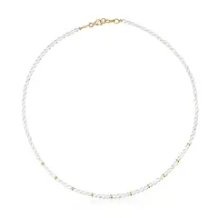TOUS - Gargantilla con perlas cultivadas y baño de oro de 18 kt sobre plata Gloss