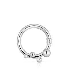 TOUS - Anilla Grande De Plata Y Detalles Hold