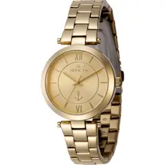 INVICTA - Reloj para Mujer Pf21020 . Reloj Análogo Acero inoxidable Dorado