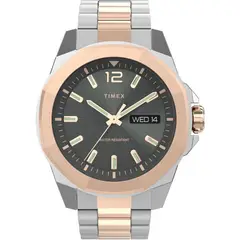 TIMEX - Reloj para Hombre Essex Avenue . Reloj Análogo Acero inoxidable Plateado