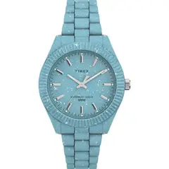 TIMEX - Reloj para Mujer TW2V33200 . Reloj Análogo Plástico Azul