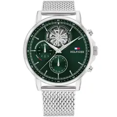 TOMMY HILFIGER - Reloj para Hombre 1710608 . Reloj Análogo Acero inoxidable Plateado