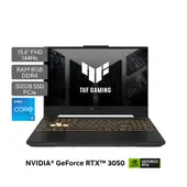 ASUS - Portátil Gamer TUF F15 | GeForce RTX 3050 | Intel Core i5 | 8GB de RAM | 512GB SSD de almacenamiento | Windows 11 |15.6 Pulgadas | FX507ZC4-HN056W | Computador portátil Gamer