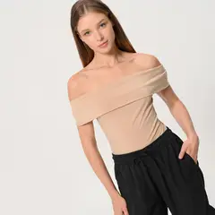 BASEMENT - Top Mujer Manga corta de Algodón