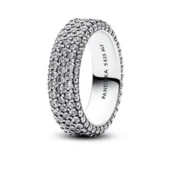 PANDORA - Anillo Hilera de Pavé Plata Esterlina