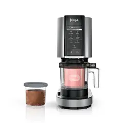 NINJA - Máquina de Helados Creami | 7 Programas Predeterminados para Helados, Gelatos, Malteadas, Sorbetes y Batidos| 2 Contenedores | 0,5 lt | NC301