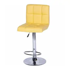 EKONOMODO - Silla de Bar en Cuerina con Patas de Acero 114 x 41 x 38 cm