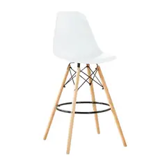 EKONOMODO - Silla de Bar con Patas de Madera 111 x 51 x 53 cm