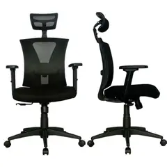 EKONOMODO - Silla de Escritorio para Casa u Oficina Ergonómica con Nivelación de Altura y Apoyabrazos 101 x 61 x 55