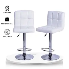 EKONOMODO - Silla de Bar con Patas de Acero 85 x 50 x 40 cm