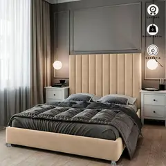 EKONOMODO - Base Cama Dividida Tamaño Queen en Pino 160 x 190 cm + Cabecero