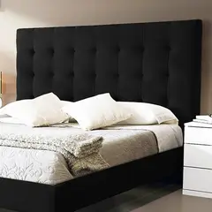 EKONOMODO - Base Cama Entera Tamaño Doble en Pino 140 x 190 cm + Cabecero