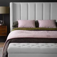 EKONOMODO - Base Cama Entera Tamaño Doble en Pino 140 x 190 cm + Cabecero