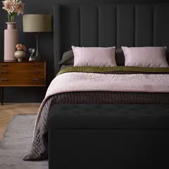 EKONOMODO - Base Cama Dividida Tamaño King en Pino 200 x 200 cm + Cabecero