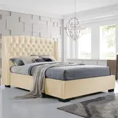 EKONOMODO - Colchón con Base Cama Queen Firmeza Media Ortopédico Doble Cara Resortado 160 x 190 + Cabecero Combo