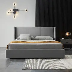 EKONOMODO - Colchón con Base Cama King Firmeza Media Ortopédico con Pillow Resortado 200 x 200 cm + Cabecero Combo - 0% Interés a 3 Cuotas Pagando con tu CMR Banco Falabella