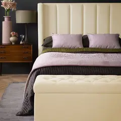 EKONOMODO - Colchón con Base Cama Doble Firmeza Media Ortopédico con Pillow Resortado 140 x 190 cm + Cabecero Combo - 0% Interés a 3 Cuotas Pagando con tu CMR Banco Falabella