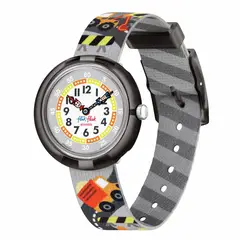 FLIK FLAK - Reloj Niño BUILD IT UP. Reloj Plastico Gris ZFBNP217