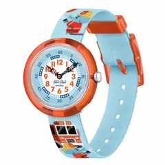 FLIK FLAK - Reloj Niño FIRE STOPPER. Reloj Plastico Azul ZFBNP218