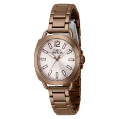 INVICTA - Reloj para Mujer Wildflower . Reloj Análogo Acero inoxidable Marrón