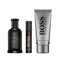 HUGO BOSS - Set de Perfume Hombre incluye: Boss Bottled Parfum 100 ml + perfumero 10 ml + Gel de ducha 100 ml