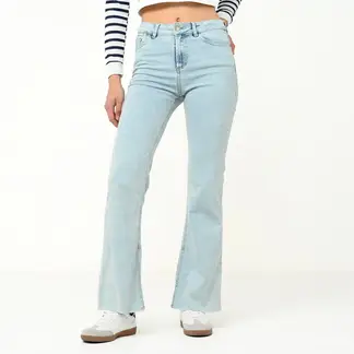 SYBILLA - Jean Flare Mujer Tiro medio