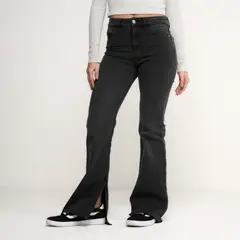 SYBILLA - Jean Flare Mujer Tiro medio