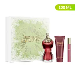 JEAN PAUL GAULTIER - Set de Perfume Mujer Incluye: Perfume 100 ml + Loción Corporal 75 ml + Eau de Parfum 10 ml