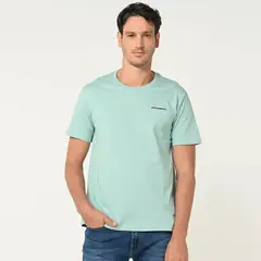BASEMENT - Camiseta Hombre Manga corta con Estampado Slim