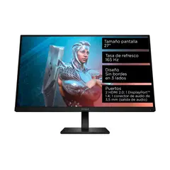 HP - Monitor Gaming OMEN 27 | 27 Pulgadas LED | Tasa de Refresco165Hz | 780D9AA