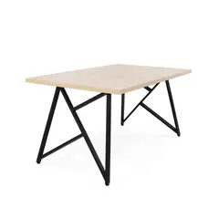 MICA - Mesas de comedor Moderna para 4 Personas en Metal Rectangular