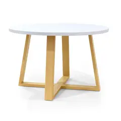 MICA - Mesas de comedor Moderna para 4 Personas en Pino Redonda