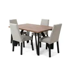 MICA - Juegos de comedor Moderno para 4 Personas (Comedor + 4 Sillas)