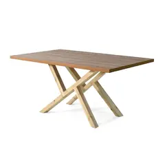 MICA - Mesas de comedor Moderna para 6 Personas en Pino Rectangular