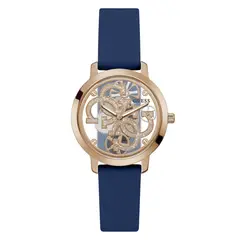 GUESS - Reloj Mujer QUATTRO CLEAR. Reloj Silicona Azul GW0452L1