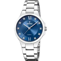 FESTINA - Reloj para Mujer Mademoiselle . Reloj Análogo Acero inoxidable Plateado