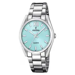 FESTINA - Reloj para Mujer Boyfriend . Reloj Análogo Acero inoxidable Plateado