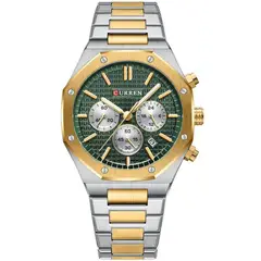 CURREN - Reloj para Hombre KREd8405 . Reloj Análogo Acero inoxidable Plateado