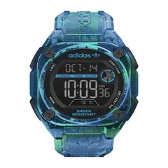 ADIDAS - Reloj para Hombre City Tech Two Grfx . Reloj Digital Plástico Azul
