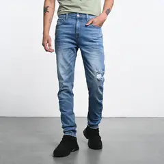 DENIMLAB - Jean 5 Bolsillos Hombre Skinny de Algodón