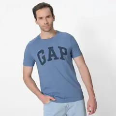 GAP - Camiseta Hombre Manga corta con Logo Regular fit de Algodón