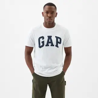 GAP - Camiseta Hombre Manga corta con Logo Regular fit de Algodón