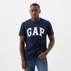 GAP - Camiseta Hombre Manga corta con Logo Regular fit de Algodón
