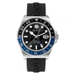 PHILIPP PLEIN - Reloj para Hombre GMT-I Challenger . Reloj Análogo Silicona Negro